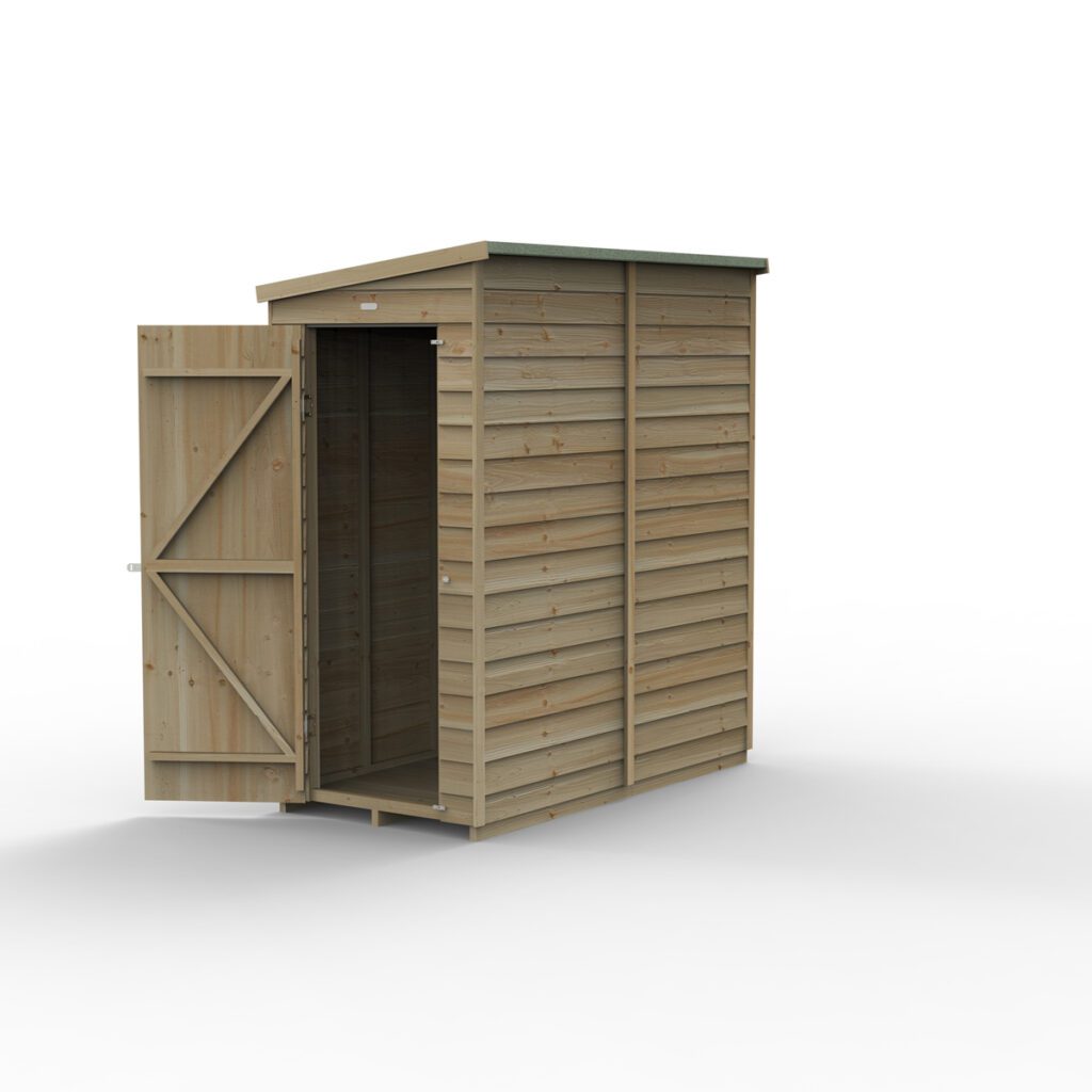 4LIFE Pent Shed 6×3 – Single Door – No Windows 5013053200322 2
